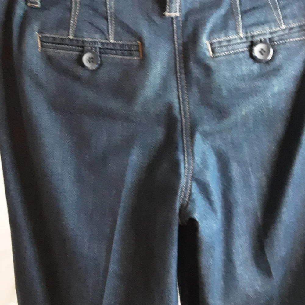 Talbots Women’s Dark Blue Denim Culotte Jeans - Picture 3 of 6